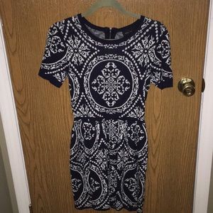 Blue Pattern Dress
